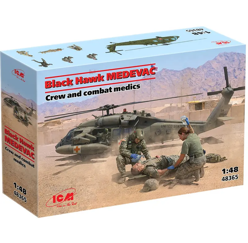 ICM Black Hawk MEDEVAC with Crew & Combat Medic - 1
