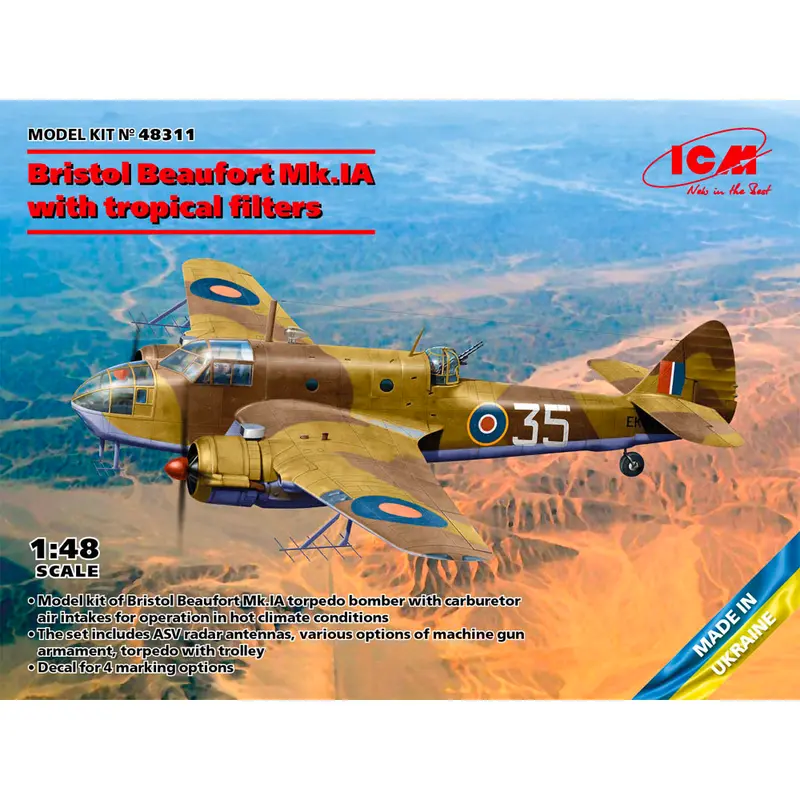 ICM Bristol Beaufort Mk.IA With Tropical Filters