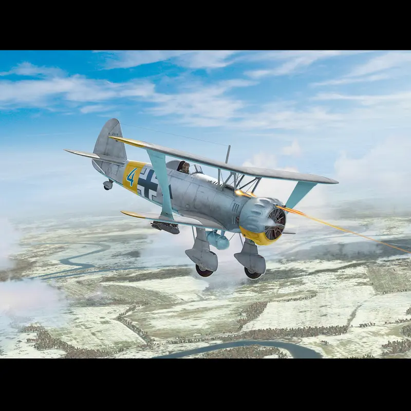 ICM Hs 123A-1 (Late), WWII German Attack Aircraft | 1