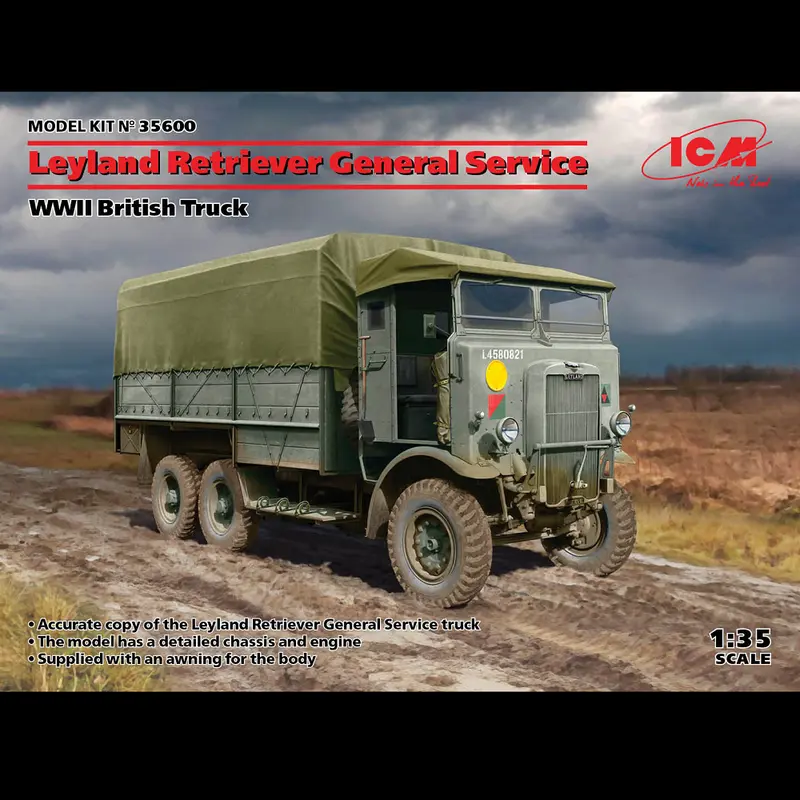 ICM Leyland Retriever General Service WWII British Truck - 1