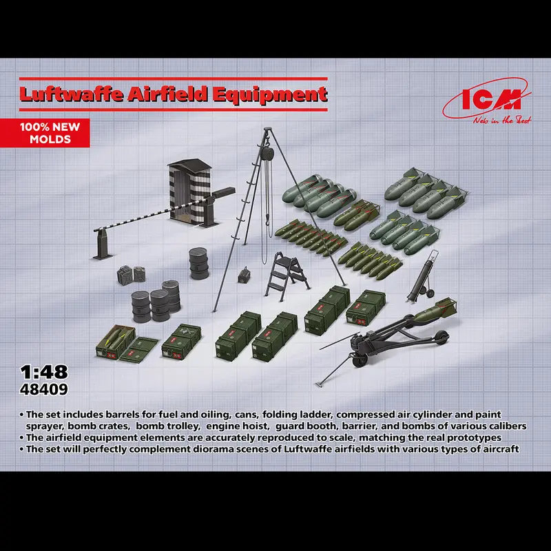 ICM Luftwaffe Airfield Equipment | 1