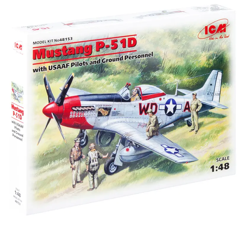 ICM Mustang P-51D with USAAF Pilots and Ground Personnel