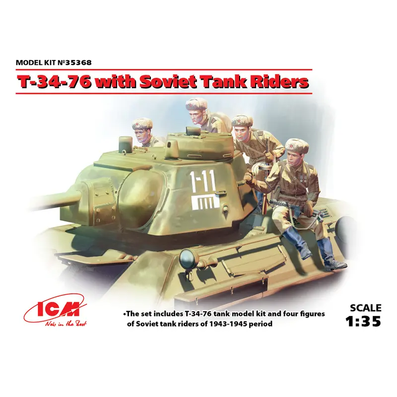 ICM T-34-76 with Soviet Tank Riders | 1