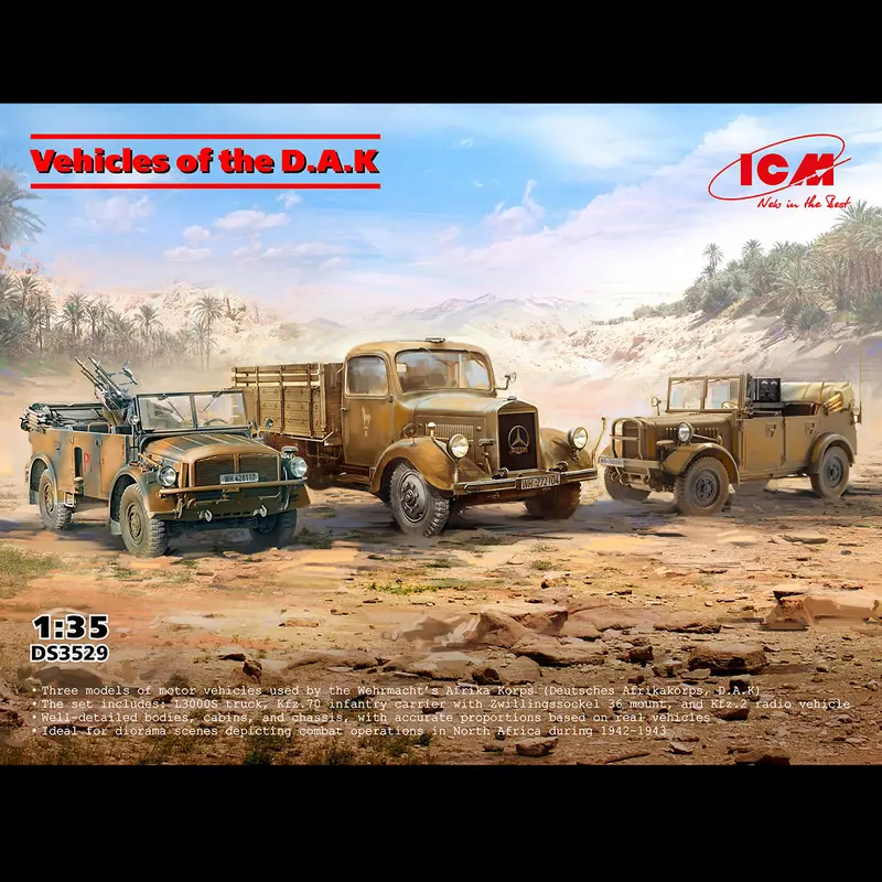 ICM Vehicles Of The DAK (Set Of 3) | 1