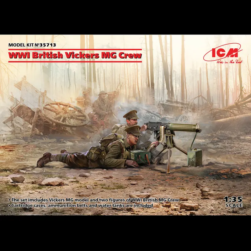 ICM WWI British Vickers MG Crew - 1