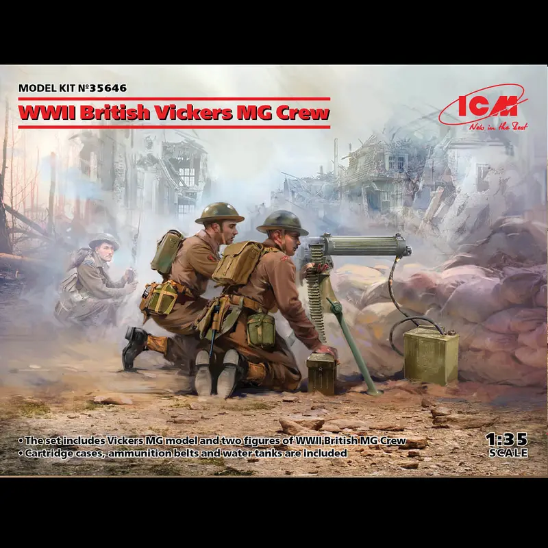 ICM WWII British Vickers MG Crew - 1