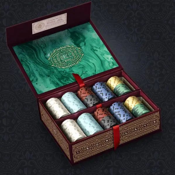 Iron Clays 200 Printed Box with Chips