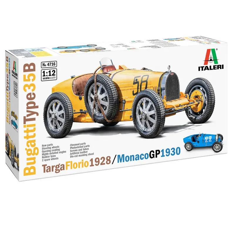 Italeri Bugatti Type 35B - Targa Florio '29 / Monaco GP '30 | 1