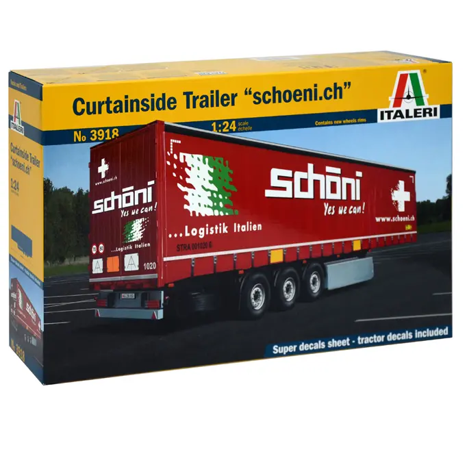 Italeri Curtainside Trailer "Schoeni.ch"  | 1