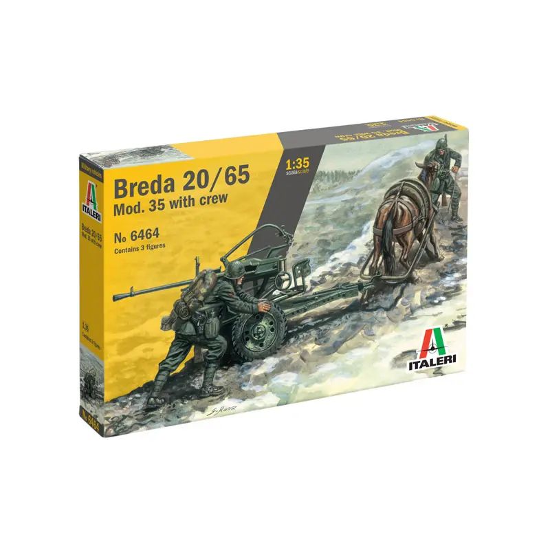Italeri Horse Drawn Breda 20/65 - 1
