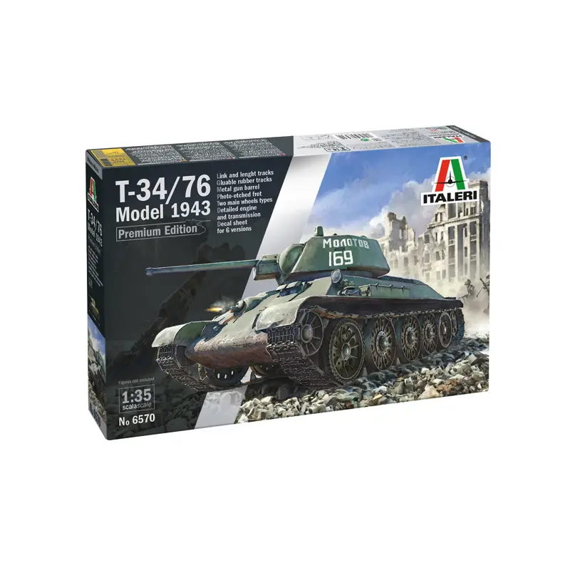 Italeri T-34/76 Premium Edition 1/35 Scale Tank