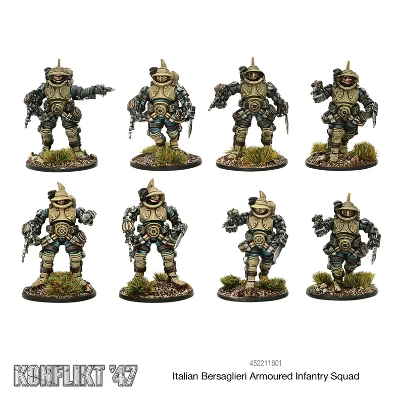 Italian Bersaglieri Armoured Infantry Squad Konlikt '47