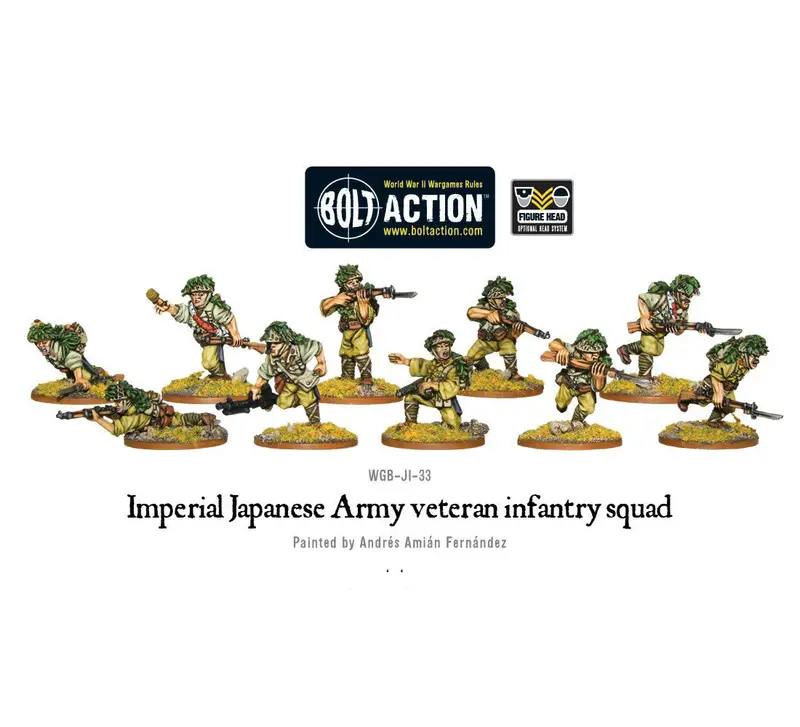 Japanese Veteran Infantry Squad - Bolt Action