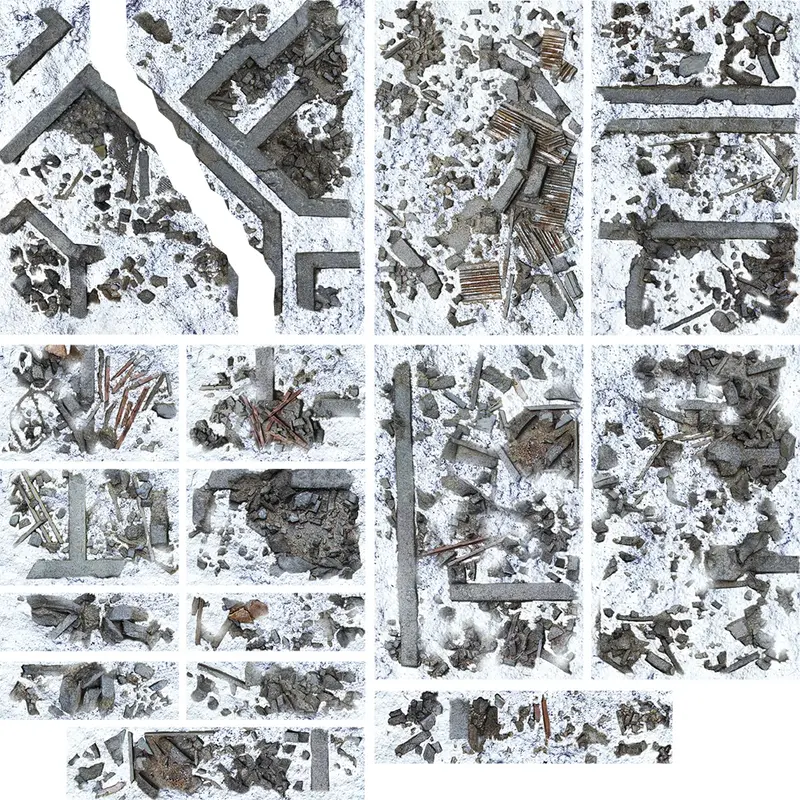 Kraken Terrain Marker Snow Plain Set