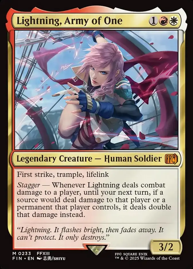 Lightning, Army of One Final Fantasy #233