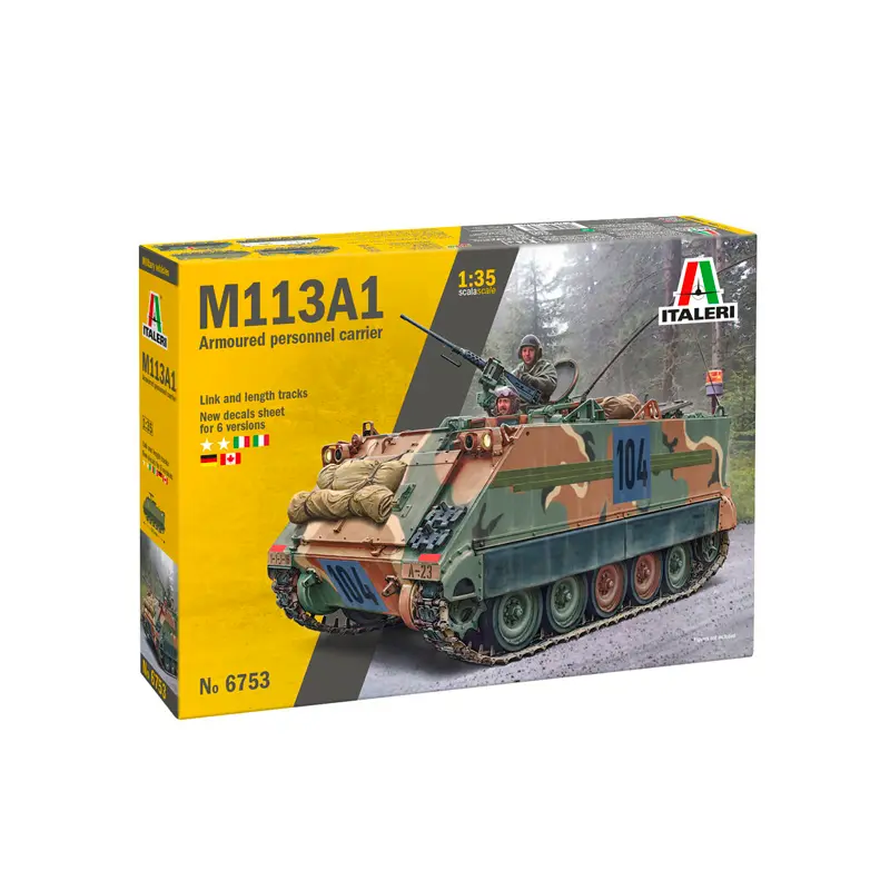 M113A1 Armoured Personnel Carrier Italeri 1/35 Scale Model