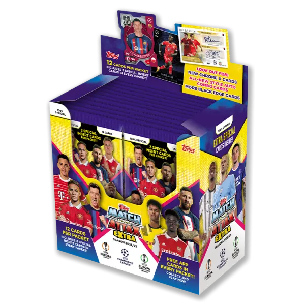Match Attax Extra 23 Card Packets Box