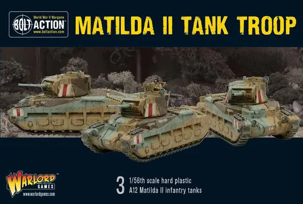 Matilda II Tank Troop - Great Britain (Bolt Action)