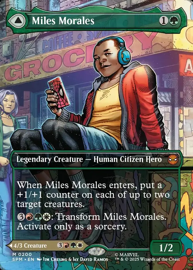 Miles Morales // Ultimate Spider-Man Borderless Scene - Spider-Man #200