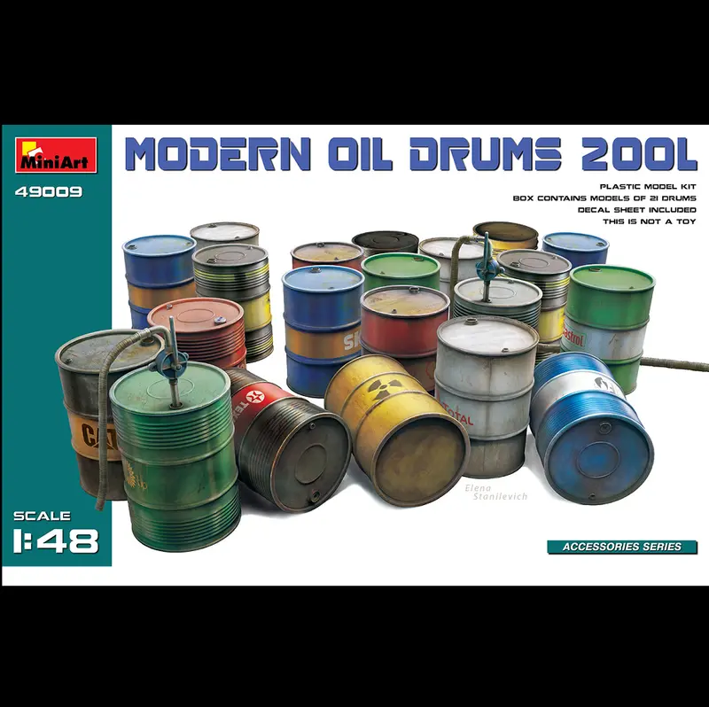 MiniArt Modern Oil Drums 200L - 1