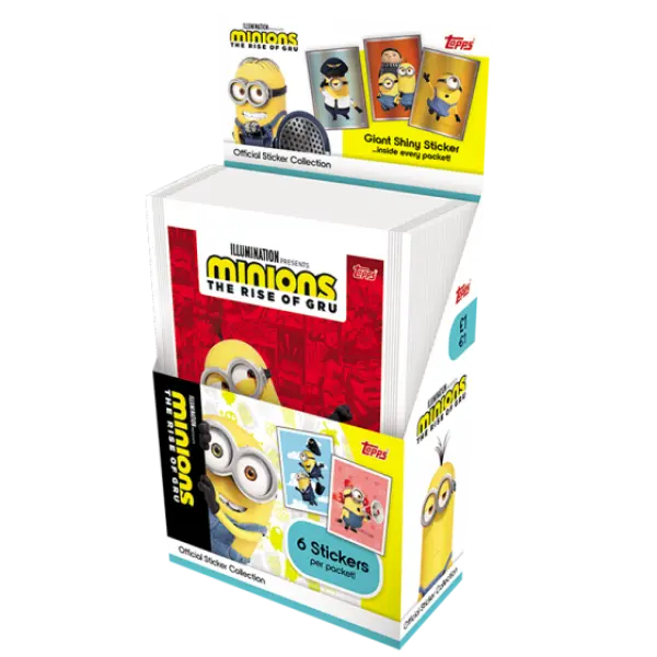 Minions Rise of Gru - Sticker Packets Box