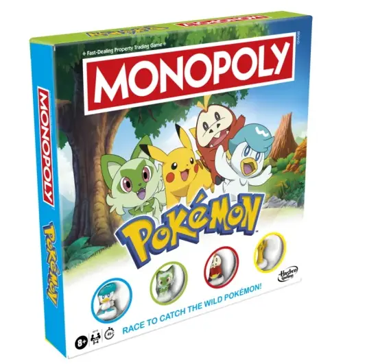 Monopoly Pokémon Edition - Family Board Game 2–4 Players