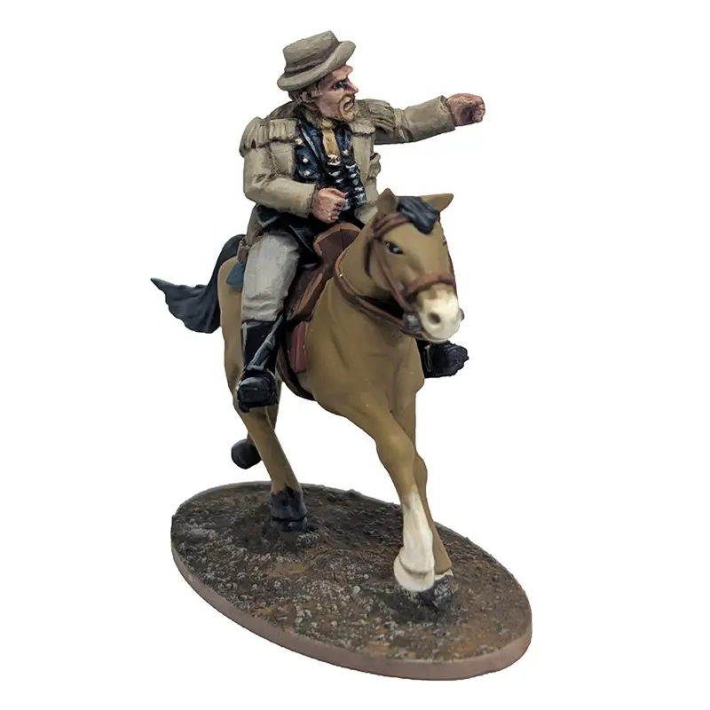 Mounted General George R Shaw Dead Man's Hand Miniature