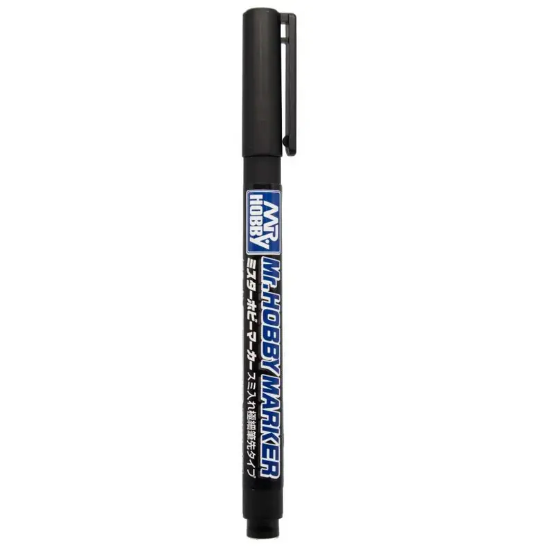 Mr. Hobby Super Fine Tip Brush Pen Black - Panel Line
