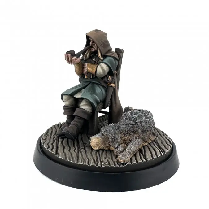 Mysterious Stranger and Hound - 07206