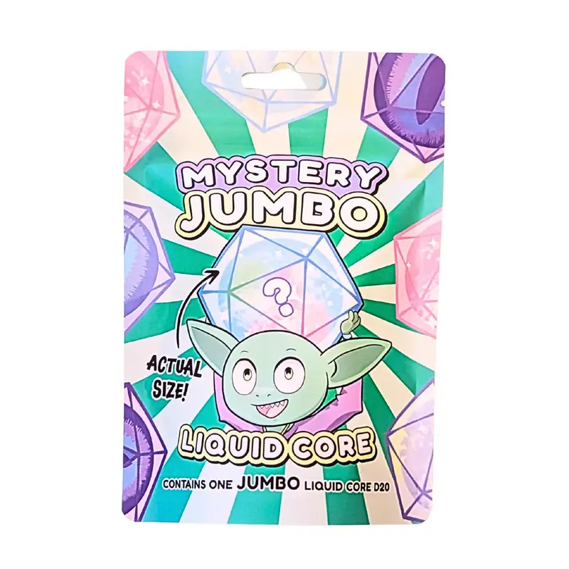 Mystery Jumbo Liquid Core D20 - Mystery Dice Goblin