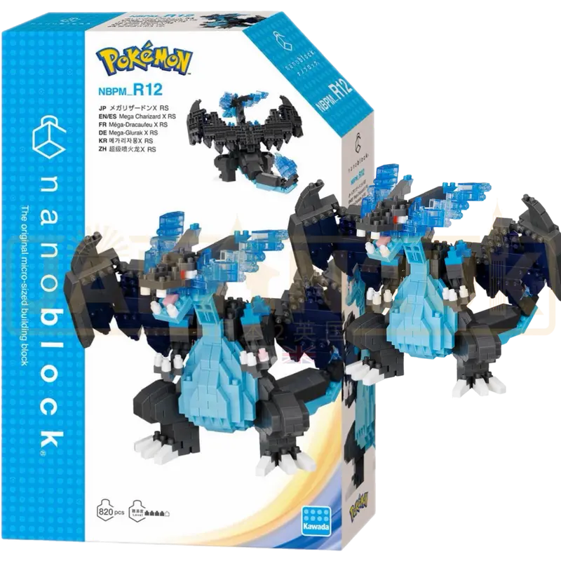 Nanoblock Pokemon - Charizard Mega X RS NBPM_R12