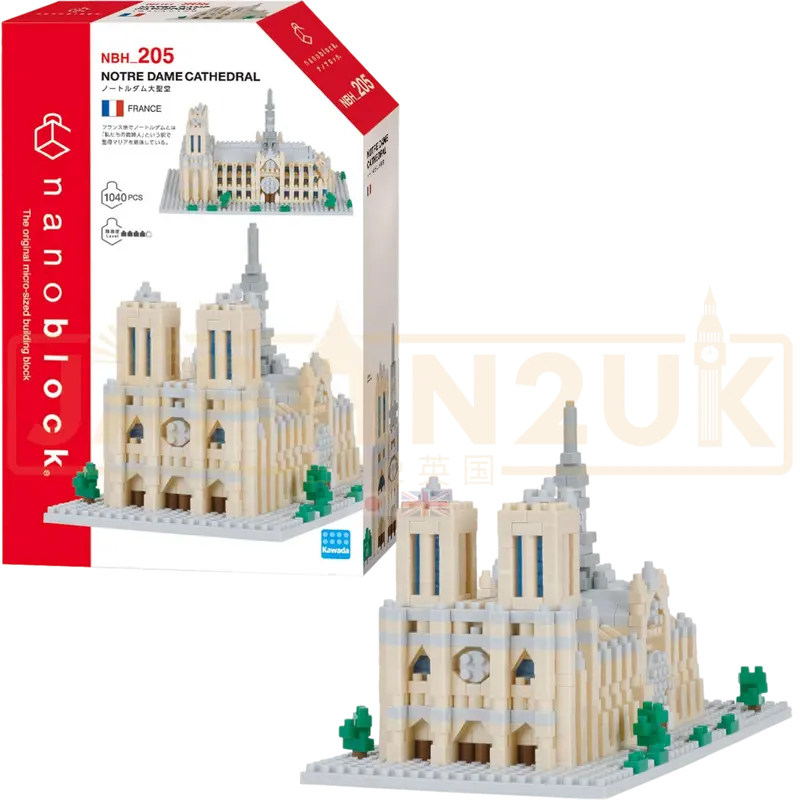 Nanoblock World Series - Notre Dame Cathedral NBH_205