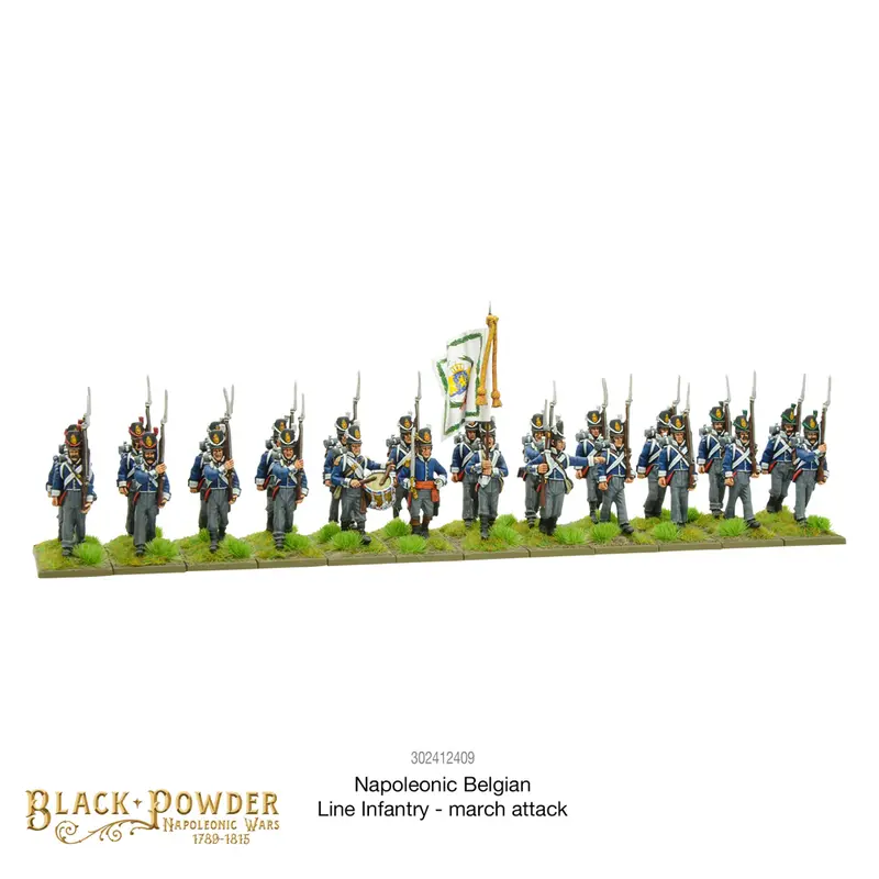 Napoleonic Belgian Line Infantry - Black Powder