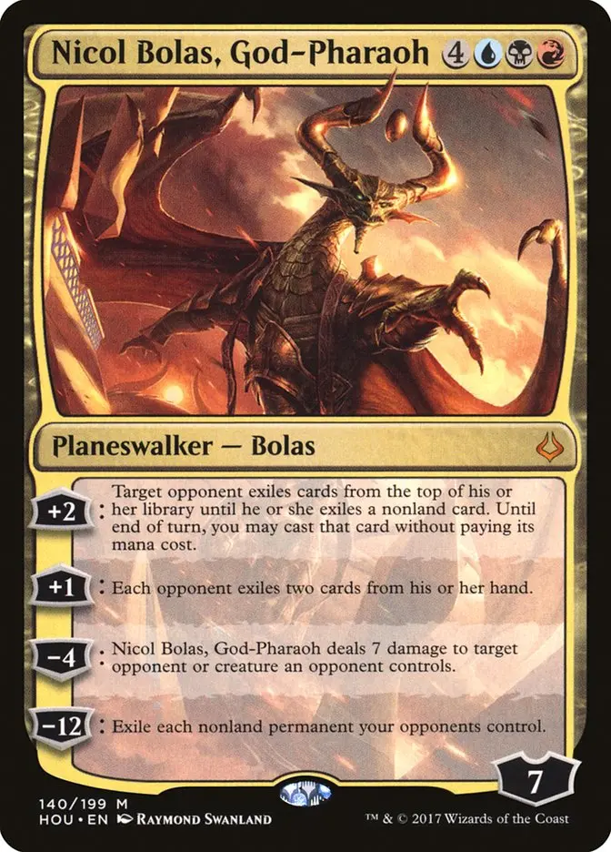 Nicol Bolas, God-Pharaoh - Hour of Devastation #140