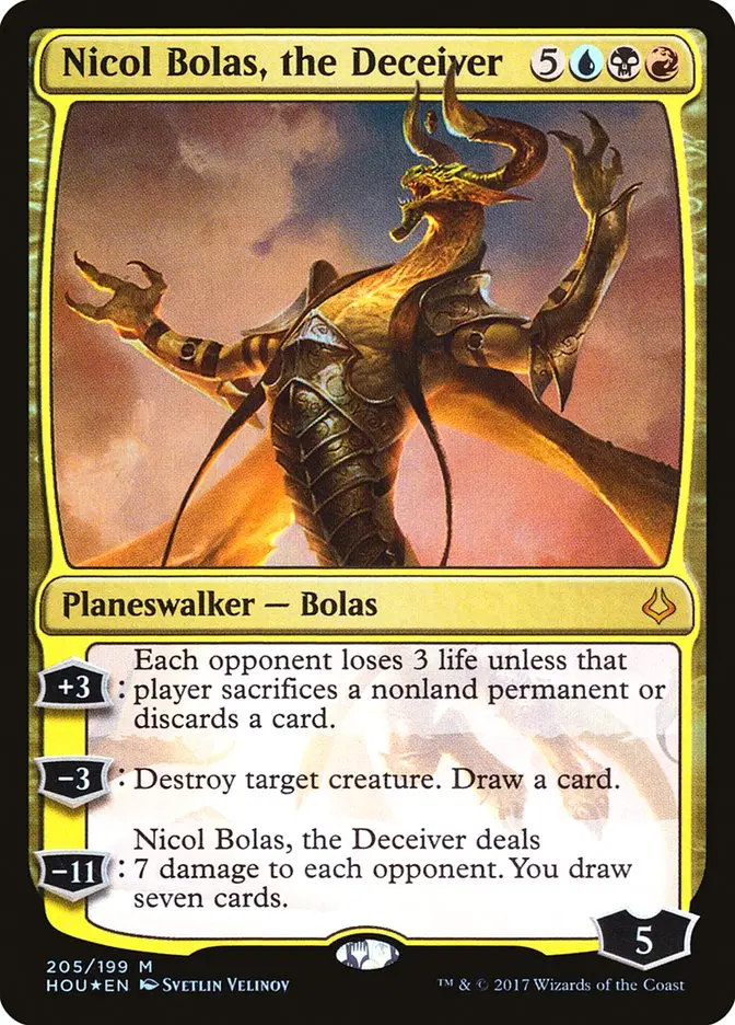 Nicol Bolas, the Deceiver - Hour of Devastation #205