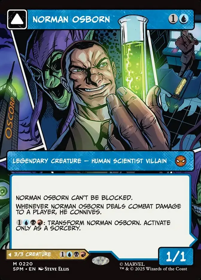 Norman Osborn // Green Goblin Borderless Panel - Spider-Man #220