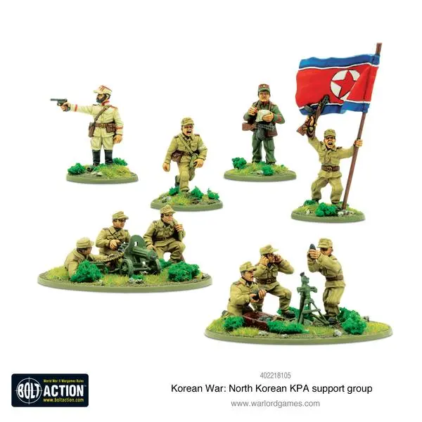 North Korean KPA Support Group - Korean War (Bolt Action)