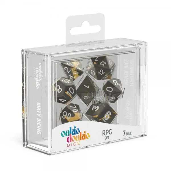 Oakie Doakie Dice RPG Set Enclave Amber