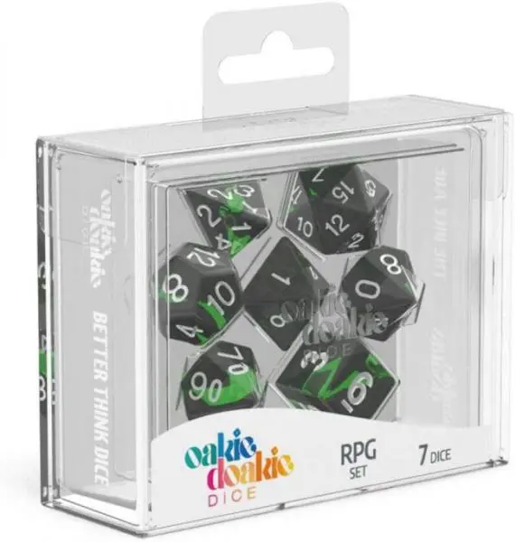 Oakie Doakie Dice RPG Set Enclave Emerald