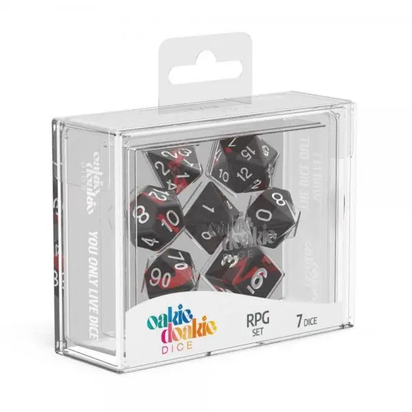 Oakie Doakie Dice RPG Set Enclave Ruby
