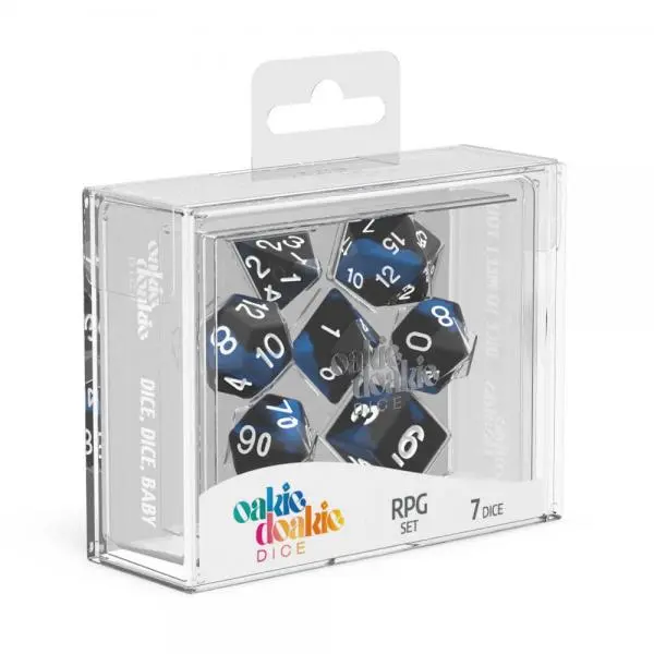 Oakie Doakie Dice RPG Set Glow - Deep Ocean