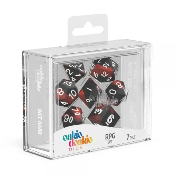 Oakie Doakie Dice RPG Set Glow - Lava