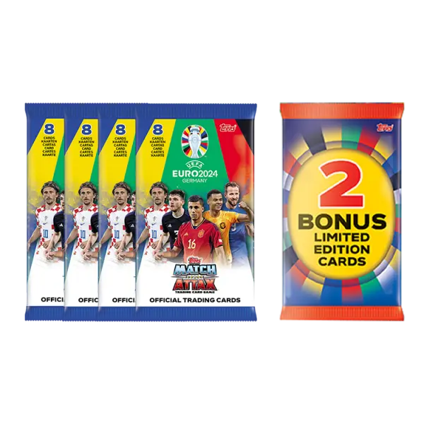 Official Euro Match Attax 2024 Multipack