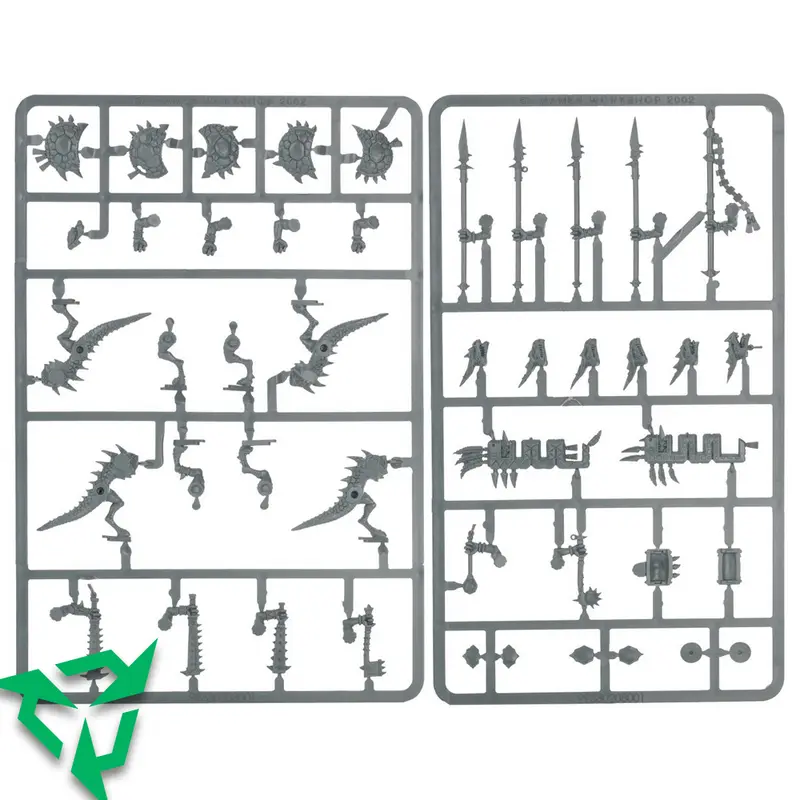 On Sprue 8x Seraphon Saurus Warriors