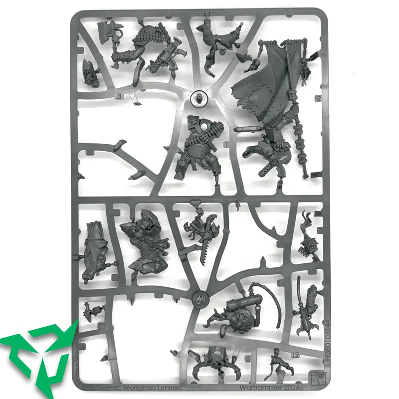 On Sprue Armageddon Banner Nob, Painboy & Gretchin