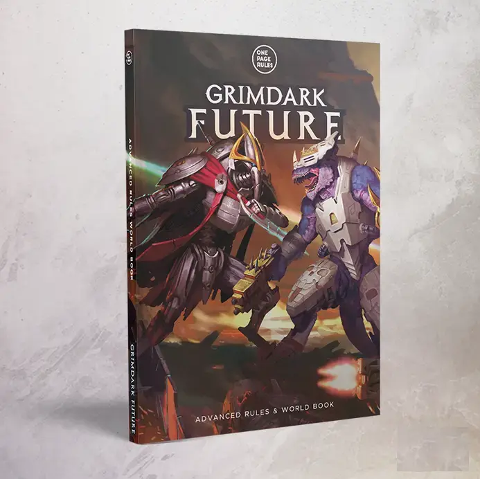 One Page Rules Grimdark Future Advanced Rules & World Book - Hardback
