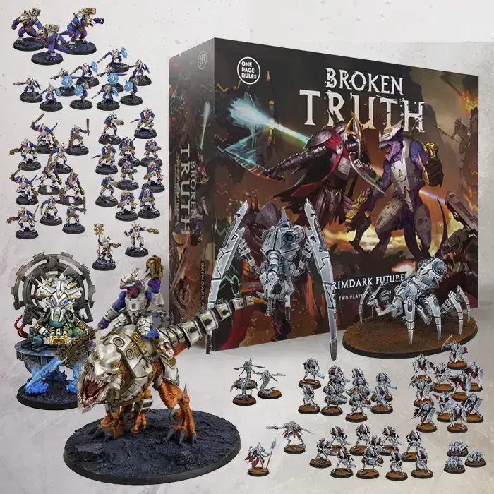 One Page Rules Grimdark Future Broken Truth Master Box - Sci-Fi Battle Game