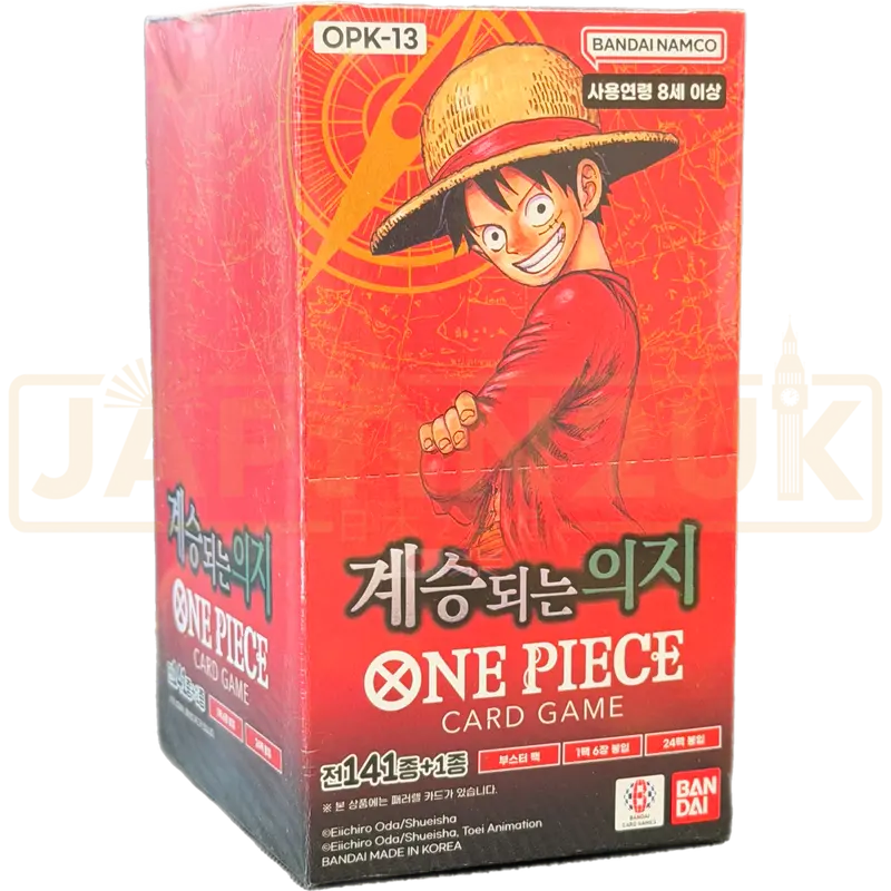 One Piece Carrying on His Will OPK-13 Korean Booster Box