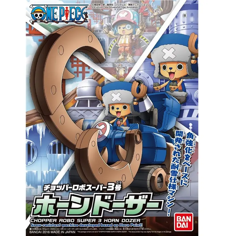 One Piece Chopper Robo Super 3 Horn Dozer - Gundam Model Kit