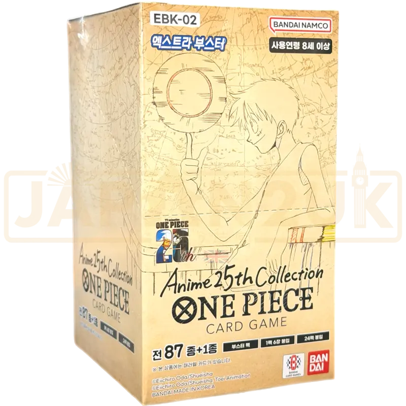 One Piece Extra Booster Anime 25th Collection EBK-02 Korean Booster Box